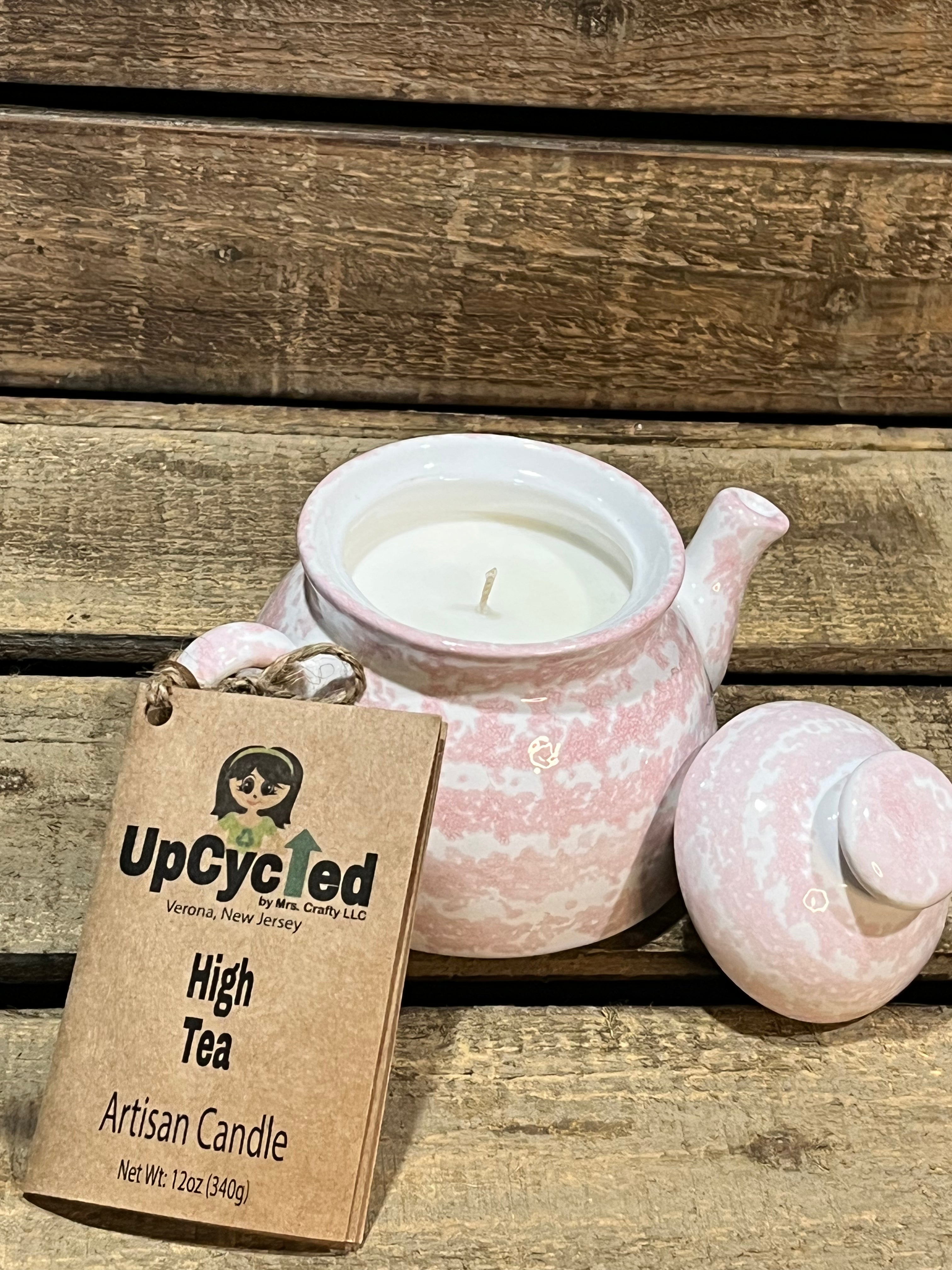 High Tea Candle - 12 OZ   (Mini Tea Pot Container)