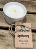 Apothecary Candle  - 6 OZ (Short and Wide WHITE Container)