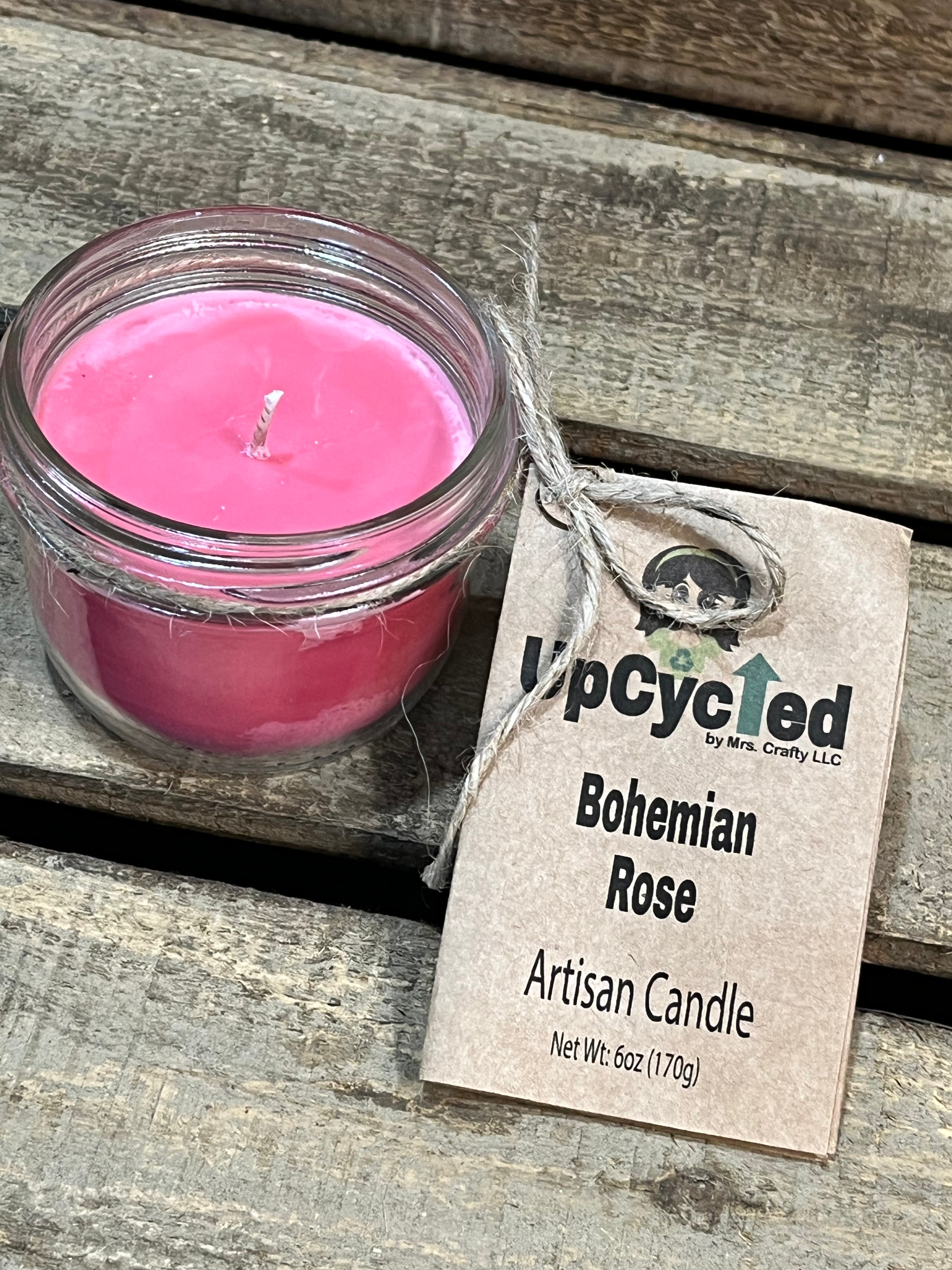 Bohemian Rose Candle - 6 OZ  (short and wide container)