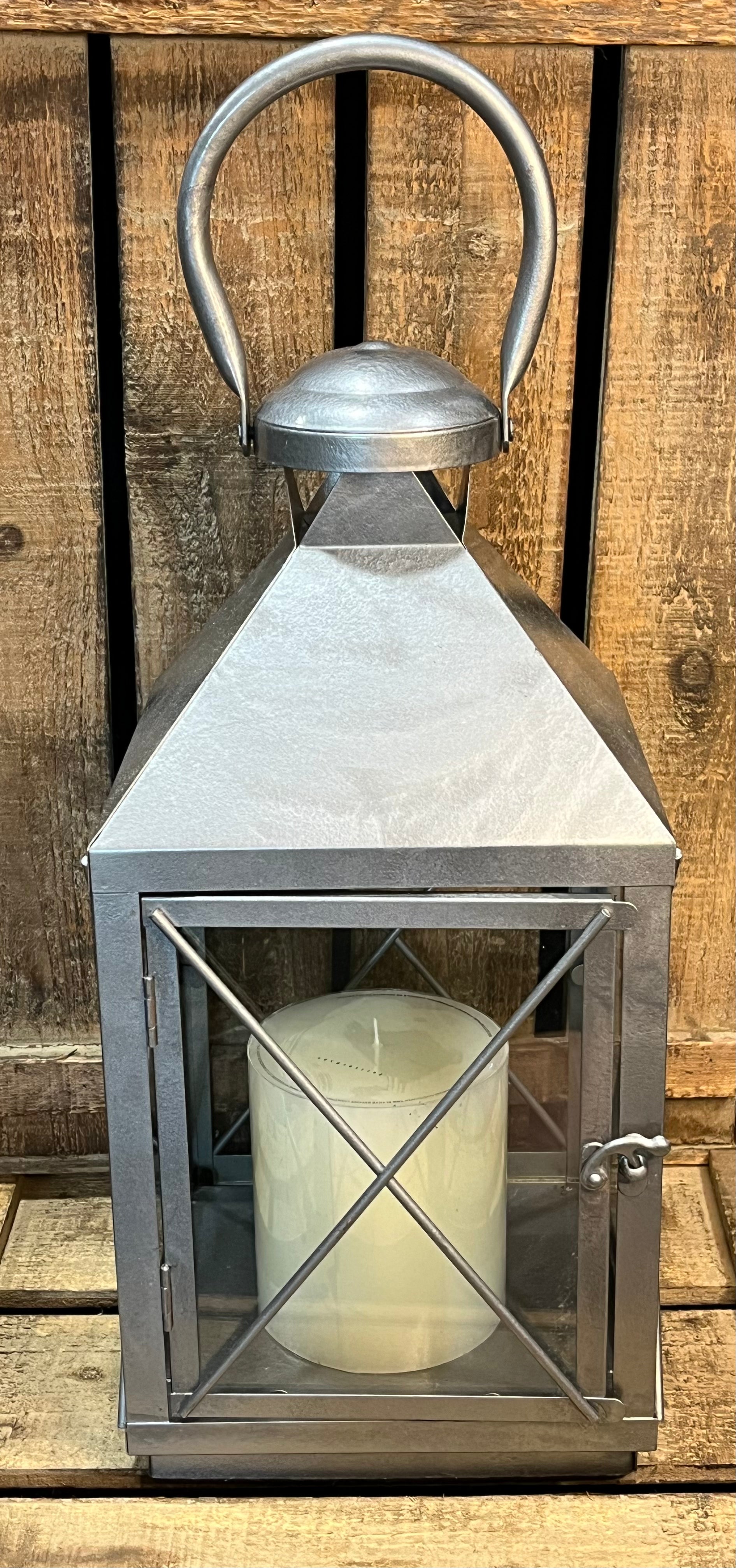 Gunmetal Metallic Lantern