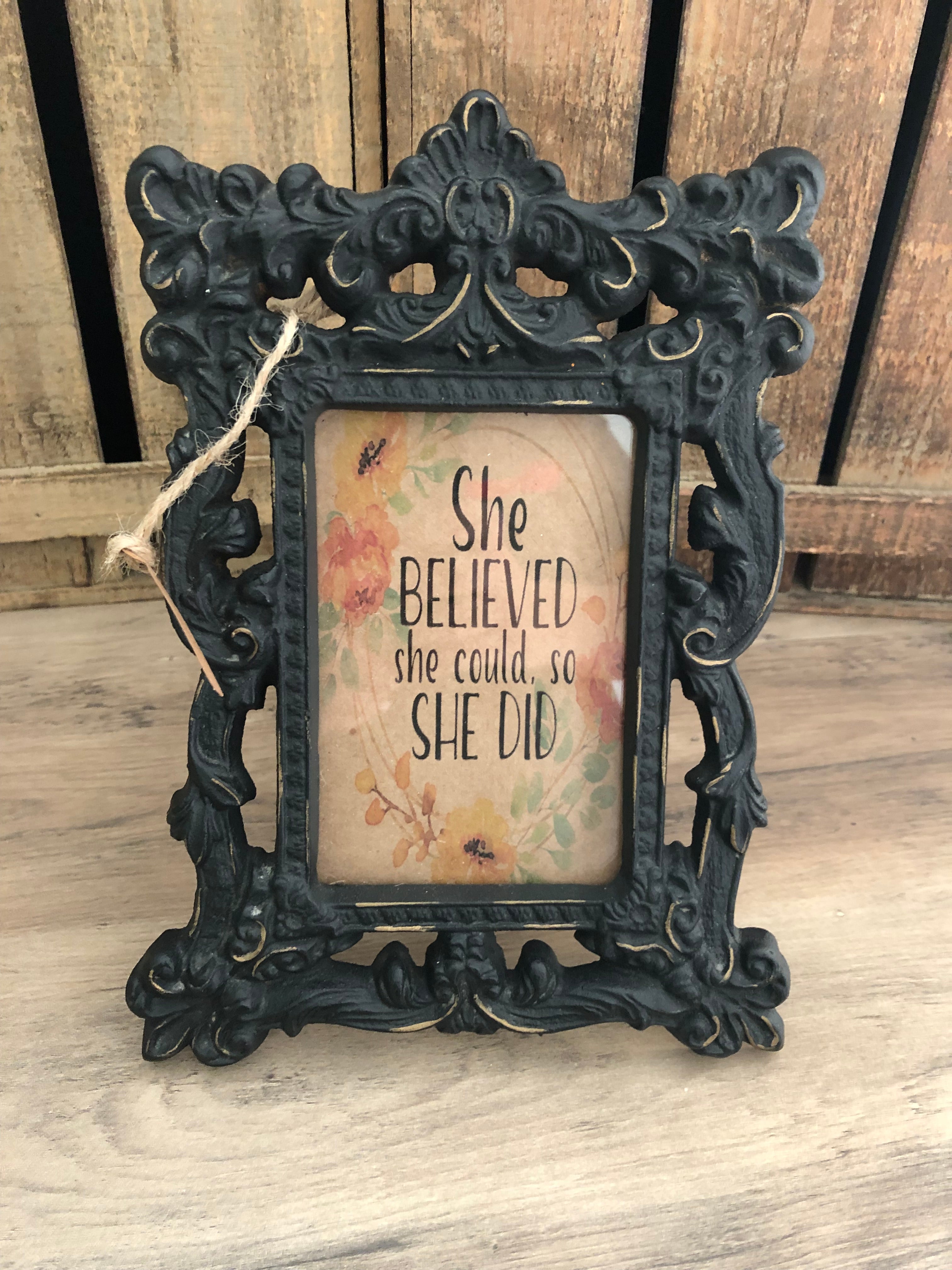Cast Iron Picture Frame -